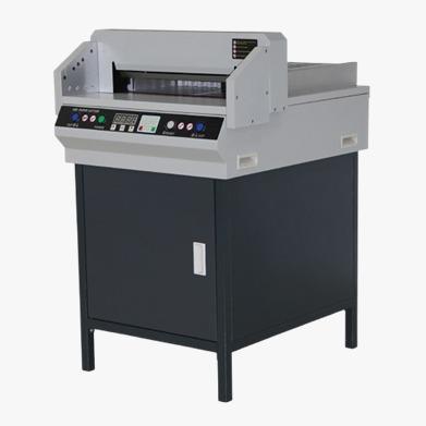 Products information :Max.Cutting width : 450X450mm Max. cutting height : 40mmMin.Cutting depth : 50mmPrecision : ±0.5mmClamp paper : AutoPush paper : AutoCutting length behind knife : 450mmTable length infront knife : 195mmSafely : protective coverPower : AC 220V/±10% ,50HZ(60HZ) 750WShipping Dimension(mm) : 850X720X620mmGross Weight : 125KGS