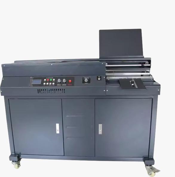 Products information :The max length of binding book : 420mm(A3)   The max thickness of binding book : 50mmBinding speed : 200 books/hSlippage type : beelineGlue melt time : about 25minutesElectric : 220v 50hz 1300wPacking size of the machine : 1425*610*1375mmGW : 143 KG