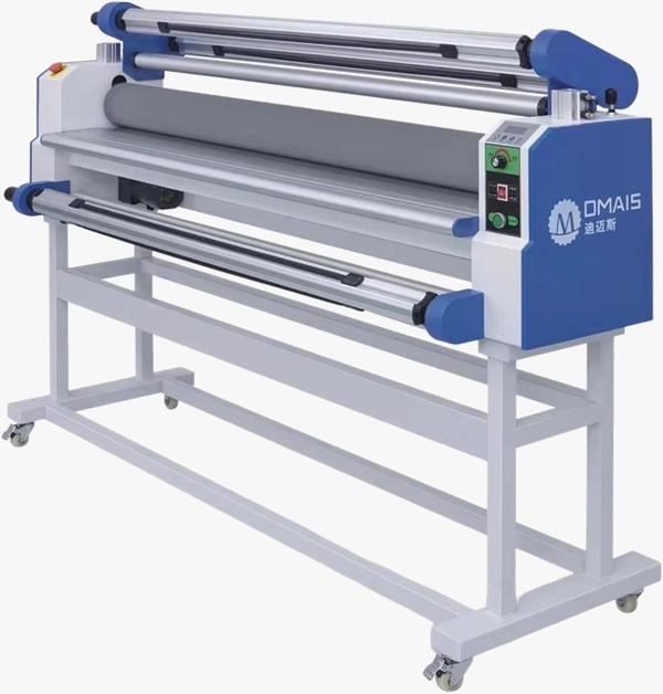 FM1680A MM RUBBER HOT AND COLD LAMINATIONLaminating Speed : 13in/min, 36in/minAutomatic grade : AutomaticDriven type : ElectricProduct name : Automatic Laminator MachineHeating Power : 1500WLaminating Width : ≤1520mmLaminating Speed : 0-8m/minLaminating Thickness : ≤28mmRoller Diameter : 130mmRoller Material : Silicon rollerWorking Temperature Room : Temp-60℃Pressure Adjustment : PneumaticWeight (KG) : 200Dimension(l*w*h) : 1980*570*1240MM