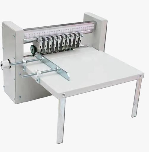 Products information :Max. cutting width : 400 MM Min. finish width (mm) : 6mmPaper feeding way : ManualPower : 120WVoltage : 220VTotal Blade : 10Half cutting Blades : 6Perforating Blades : 1Rubber Wheels : 3SPEED : CONTROLLERPackage size : 540*380*300 MM Weight : 22 kg