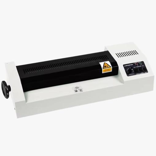 Products information :Type : Laminating MachineMax.Laminating thickness : 1mmTempreture : 80-180°CThe pouch thicknessallow from : 50 to 350micWarming-up time : 3-4minSize : 56X27X62 cmWeight : 15 kg