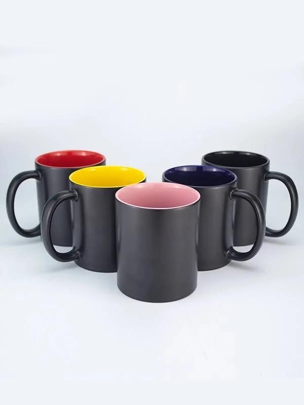 Mug Type- MagicCapacity - 11 ozMaterial - CeramicGrade -AAA GradeHandle Type -C-HandleColor - BlackFinish - Matte / Gloosy Availability -In Stock