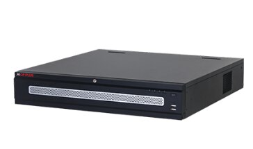 Up to 64 channel IP camera inputMax. Decoding capability: 32 × 1080p@30fpsMax. 512/512/512 Mbps Incoming/ Recording/ Outgoing bandwidthAI by Recorder: Supports 8 channel face detection and recognition, up to 20 face databases and 200,000 face images, 8 Channel metadata, 24 Channel perimeter protection, 32 Channel IMD+ (Intelligent motion detection)AI by Camera: Supports face detection and recognition, perimeter protection, IMD+, Metadata, ANPR, Stereo analysis, Heat map, and people counting.Support redundant power, RAID 0/1/5/6/10, N+M clusterSupport 8 SATA HDDs up to 20TB Each, 4 USB Ports2 HDMI/ 2 VGA simultaneous video outputMobile Software: iCMOB, gCMOBCMS Software: KVMS Pro Lite