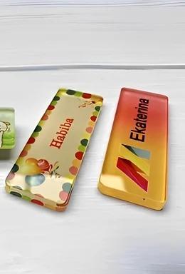 Colour Acrylic V- Shaped Desk Name PlateSize 1.5*3 INCH Style Desk Name Plate