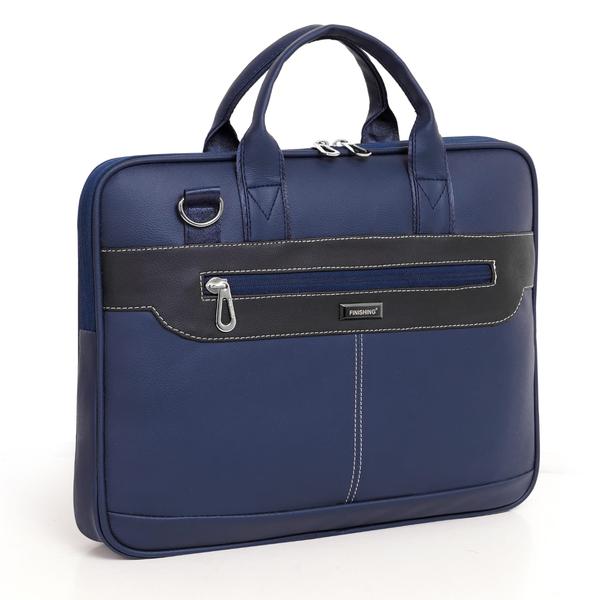 Enhance your professional look with our Premium Artificial Leather Laptop Bag, crafted for modern executives and daily commuters. Designed with a sleek navy-blue finish and contrasting panel detailing, this bag delivers a perfect combination of elegance, durability, and functionality.