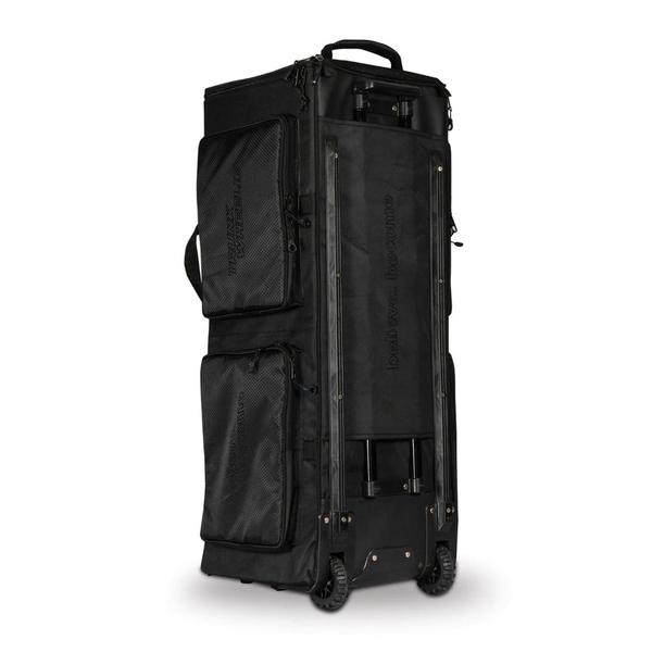 DescriptionPremium Build Quality – Made from high-quality Leatherette and matty fabric, offering durability and a premium finishProtective Valet Lining – Soft, cushioned valet lining protects your cricket gear from scratches and damageDry Vault – Dedicated space to keep moisture-sensitive items dry.Shoe Cavity – Separate compartment to store shoes securelyRemovable Fiber Wall – Provides extra support and flexibility in storage.Cool Vault – Designed to keep your bottle cool during long practice sessions.Three Cushioned Bat Slots – Ensures safe and secure storage for your bats.Brand: SG (Sanspareils Greenlands)Model Name: KLR Trunk Player Wheelie Cricket Kit BagSize: LargeColor: BlackMaterial: Heavy-duty durable fabricBag Type: Trunk-style wheelie cricket kit bagStorage: Large organized compartments for full kitWheels: Yes – smooth rolling wheel systemHandle: Strong pull/trolley handleClosure Type: Heavy-duty zipper closureCarry Style: Wheelie trolley + hand carrySuitable For: Professional, club & academy cricketers