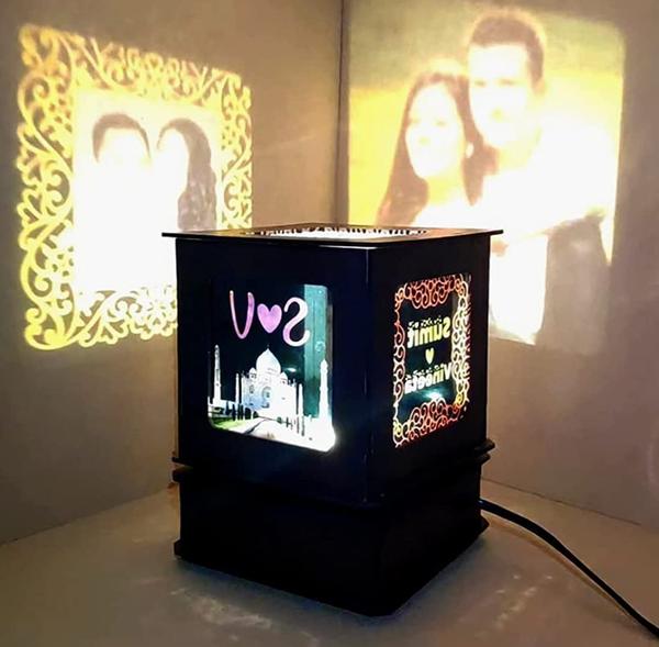 Material mdf
Color Brown
Model Name/Number Led Shadow Rotation Lamp
Style  rotating lamp
Country of Origin  Made in India
Availability In Stock