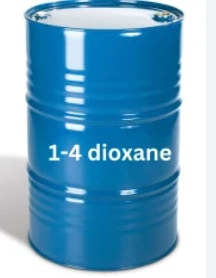 1,4-Dioxane is a synthetic industrial solvent used primarily in manufacturing paints, varnishes, adhesives, and electronics, as well as a stabilizer for chlorinated solvents. It is commonly found as a byproduct in consumer products like personal care items (shampoos, gels) and detergents, or as an environmental contaminant.