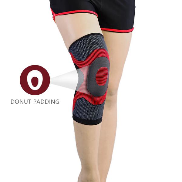 Vissco 3D Knee cap provides optimum Knee compression and mild support for free Knee movement.This mild knee cap with Donut padding is used during running, jumping, squatting & workout. It provides warmth, compression, and support to relieve knee pain. Useful in mild knee pain cases like knee sprain, knee strain, arthritis, prevention of sports injuries can be useful in cases like knee sprain, knee strain, arthritis, prevention of sports injuries.SPORTY 3D DESIGN WITH DONUT PADDINGSpecial 3D Jacquard knitting technology to optimize compression & support to the knee. Silicone Donut Padding to support and stabilize the patella to reduce stress to the knee.LONG LASTING, SKIN FRIENDLY & BREATHABLE MATERIALMade from Latex free double covered lycra is blended with composite yarn to make the material durable, breathable & skin friendly. The elastic lasts longer and is anti-bacterial and anti-fungal.HOW TO WEARPull over the knee cap over the knee with the broad end facing upwards and the donut padding is over the patella.