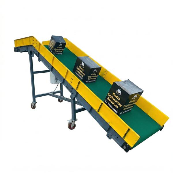 “High-performance inclined belt conveyor for efficient vertical material movement. Durable, customizable, and ideal for industrial use.”