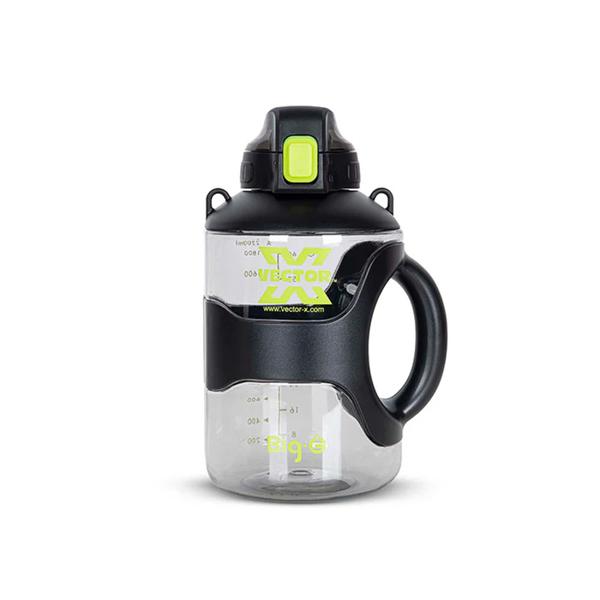 Stay hydrated and meet your health and fitness goals with our BPA-free one-gallon water bottle, designed with time markers to help you track your daily water intake. The Vector X large Capacity bottle offers a ample water supply without the need for frequent refills, making it perfect for an on-the-go lifestyle. Its durable, lightweight, and portable design make it an ideal gym accessory. Featuring a versatile 2-in-1 chug and straw lid, you can effortlessly switch between sipping and chugging without changing the lid, thanks to its smart, off-center placement. Additionally, this water bottle includes a handy carrying strap and a straw, providing all the convenience you need. With a wide mouth, a large handle for easy carrying, and construction from 100% BPA-free plastic, this user-friendly water bottle is designed to support your hydration needs efficiently and safely. 