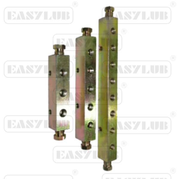 Optimize your machinery’s performance with our precision-engineered lubrication manifolds. Designed for seamless distribution, these robust units are available in configurations ranging from 1-way to 10-way, providing the perfect solution for centralized oil or grease delivery. Each manifold is crafted for durability and high-pressure reliability, ensuring consistent flow to multiple lubrication points. Simplify your maintenance routines, reduce downtime, and extend the lifespan of your critical equipment with our versatile, high-efficiency distribution blocks—the ultimate choice for industrial reliability.