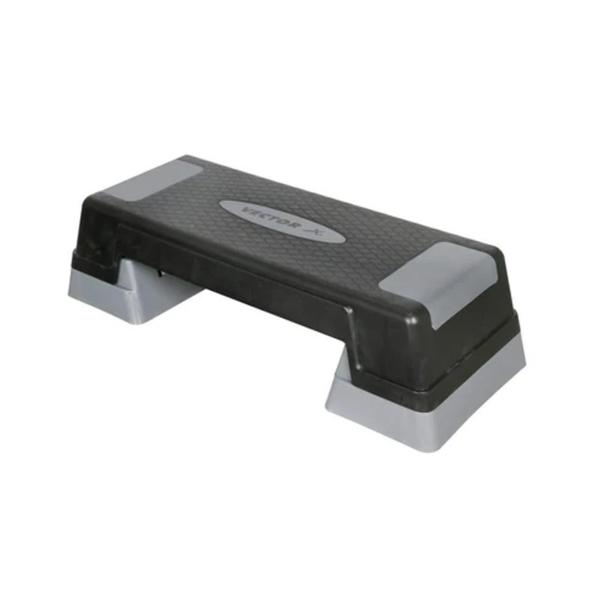 Vector X presents this black and grey polypropylene aerobic stepper that comes with easy-to-assemble and disassemble inserts that help to elevate the intensity of your exercises. From cardiovascular to strength training, it is of versatile utility. Designed to last long through routines, it is sure to be added to your gym kit. With a 75 cm size, it is the best training companion. The stepper can support a weight up to 250 kg and is good for high-intensity cardio. With a 400 gm weight and an adjustable height, it has a height and length of 13 cm and 71 cm respectively. Non Skid Surface, Shock Assembly Platform, Excellent Traction on any Floor, Adjustable Height : 11-20cm, Size : 75.5 * 28cm
