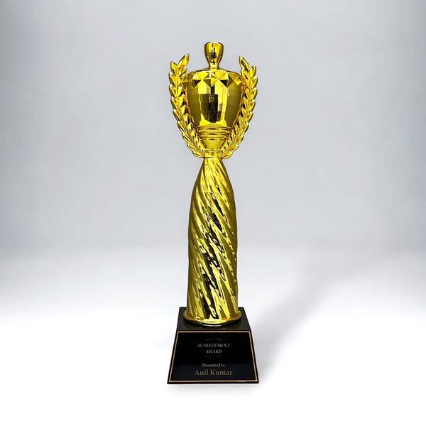 Polyresin trophies are durable, lightweight awards made from high-quality resin, known for their detailed designs and versatile finishes.They offer an elegant, cost-effective solution with customizable options, ideal for sports, corporate, and special events.