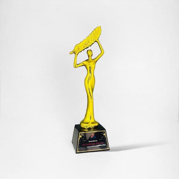 Polyresin Trophy with crystal base