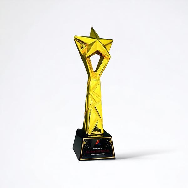 Polyresin Trophy with crystal base