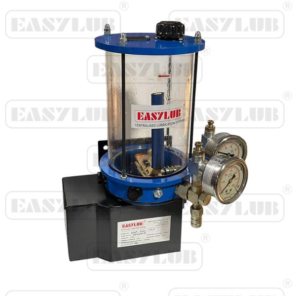 Maximize your machinery’s lifespan with the high-performance EGP-2000-24V Electric Grease Pump. Engineered for industrial reliability, this precision powerhouse features a 2.0 kg reservoir and delivers grease at a forceful 75 kg/cm², ensuring consistent lubrication under heavy stress. Its standard 1/4