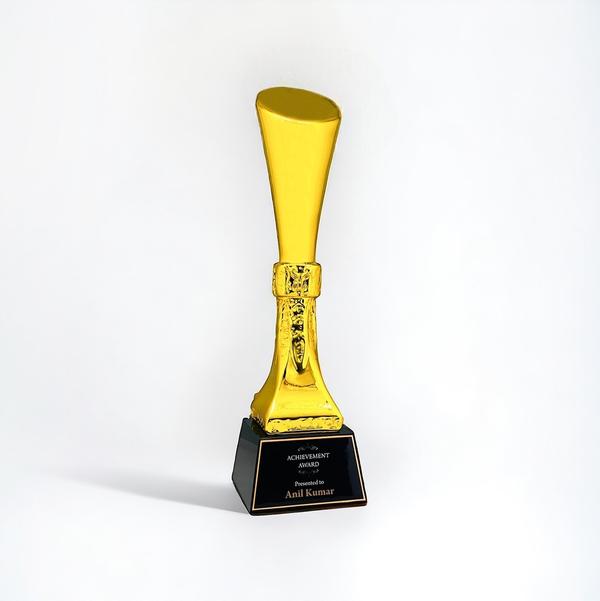 Polyresin Trophy with crystal base