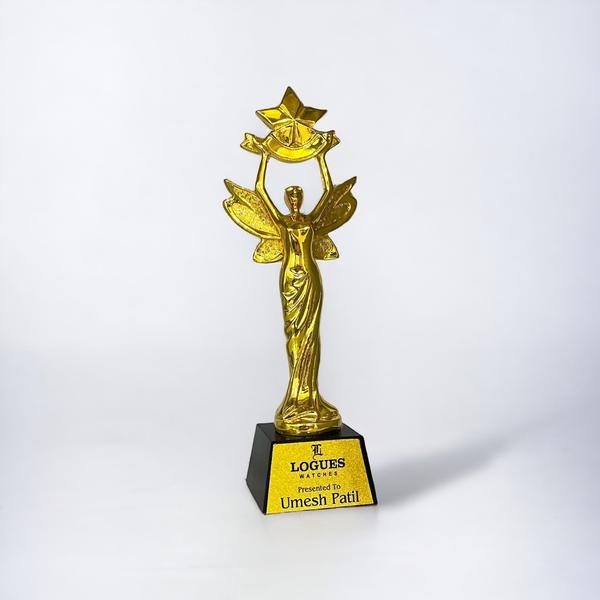 Polyresin Trophy with crystal base