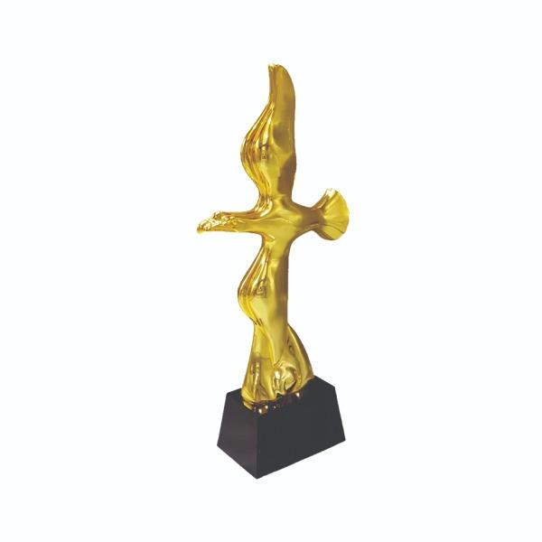 Polyresin Trophy with crystal base