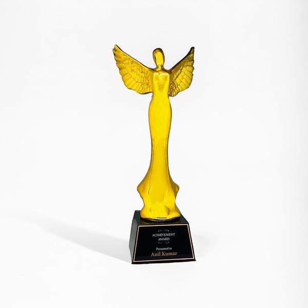Polyresin Trophy with crystal base