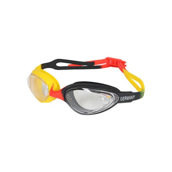 Swim with confidence using fog-free Viva Vision goggles for Professional Swimmers, designed with premium quality, anti-fog, and UV protection for clear, protected vision. Crafted from soft silicone, these goggles ensure a watertight, ergonomic comfort fit. Lightweight, durable, and equipped with adjustable straps, Viva swimming goggles are versatile for all water activities and available in stylish country colors inspired by Brazil, USA, Germany, and France. Put them on and adjust the swimming goggles to your face. Experience ultimate comfort with our ergonomically designed swimming goggles. No more pinching or discomfort during your swim. The soft silicone gaskets ensure a perfect, leak-proof seal, keeping water out and minimizing pressure around your eyes. Stay focused on your swim, confident that your goggles will stay securely in place throughout your entire session.1) Anti-fog and UV protection technology delivers crystal-clear underwater vision, reduces glare, and protects eyes during indoor and outdoor swimming in all lighting conditions.2) Compact seamless lens design enhances stability, minimizes water entry, and offers a wide field of vision for competitive and recreational swimming confidence.3) Soft silicone ergonomic comfort fit provides a watertight seal, gentle skin contact, and lasting comfort for extended swimming sessions without pressure or irritation.4) Lightweight yet durable construction ensures long-lasting performance, easy handling, and reliability for training, competition, and versatile water activities.5) Adjustable straps allow a secure, customized fit for different face shapes, while vibrant country color designs represent Brazil, USA, Germany, and France stylishly.