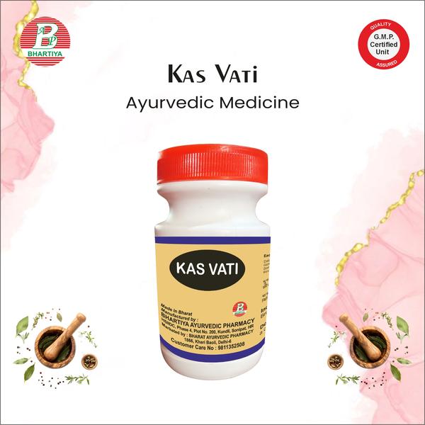 KAS VATI Product Identification• Generic Name: Kas Vati• Type: Ayurvedic Patent Medicine• Primary Indication Area: Treatment of cough (Kasa), the common cold, and various throat problems. • Therapeutic Indications: treatment of various respiratory ailments, particularly cough and the common coldKey benefits include:1. Cough Relief: Effective in managing various types of coughs, including dry cough, allergic cough, and productive cough.2. Soothes Throat Irritation: Helps in calming a scratchy throat, reducing soreness, and alleviating hoarseness of voice.3. Respiratory Support: Aids in clearing mucus and phlegm, relieving chest and respiratory congestion, and improving breathing comfort.4. Expectorant Properties: Works as an expectorant to help expel accumulated phlegm and mucus from the lungs and respiratory tract.5. Reduces Inflammation: Helps in reducing inflammation in the lungs and bronchial passages.6. Immunity Boosting: Supports the immune system against seasonal infections and helps maintain overall respiratory health.Ingredients: DATURA BEEJ (Datura Seeds) Ayurvedic Name: Dhatura BeejPrimary Use: Respiratory support, especially for Kaphaja disorders (excess mucus, congestion), asthma, bronchitis, and coughs. Key Phytoconstituents1. Alkaloids (Atropine, Hyoscyamine, Scopolamine)o Major active compounds in seeds.o Responsible for bronchodilation and anticholinergic effects.2. Flavonoids & Phenolic Compoundso Mild anti-inflammatory and antioxidant effects.3. Other trace nutrientso Minor minerals and compounds may support general tissue health. Mechanism of Action (Respiratory Health)1. Bronchodilationo Alkaloids like atropine and hyoscyamine block muscarinic receptors in bronchial smooth muscles.o This relaxes airway muscles, reducing bronchospasm and easing airflow in conditions like asthma.2. Anticholinergic Action → Reduced Secretionso Blocks parasympathetic stimulation → reduces mucus secretion in lungs and nasal passages.o Helps in cough, congestion, and excess phlegm.3. Anti-inflammatory & Antioxidant Effectso Flavonoids and phenolics reduce oxidative stress and mild airway inflammation.o In Ayurveda, this is interpreted as Kapha pacification and clearing Srotas (channels).4. Immune Support / Modulationo Some evidence suggests alkaloids can modulate immune response, helping reduce inflammatory reactions in chronic respiratory conditions. ACACIA ARABICA (Babool) for Kasa & SwasaAyurvedic Name: Babool (Acacia arabica)Primary Use: Respiratory support for Kaphaja cough (Kasa) and Swasa (asthma/bronchospasm)Plant Parts Used: Bark, gum, leaves Key Phytoconstituents1. Tannins – astringent, anti-inflammatory, antimicrobial2. Flavonoids & Polyphenols – antioxidant, mild anti-inflammatory3. Mucilage / Polysaccharides (from gum) – demulcent, soothing for throat4. Essential oils & alkaloids (minor) – mild bronchodilator and antimicrobial Mechanism of Action1. Soothes Respiratory Mucosa (Demulcent Action)• Mucilage / gum polysaccharides coat the throat and airways → reduces irritation and tickling cough reflex• Helps ease dry coughs and inflammation2. Anti-inflammatory Effect• Tannins and flavonoids → reduce airway inflammation• Helps in Swasa (asthma) and Kaphaja cough, where inflammation and mucus accumulation worsen breathing3. Antimicrobial Action• Tannins and flavonoids can inhibit growth of microbes in respiratory tract• Reduces secondary infections that trigger cough4. Kapha Pacification• Cooling and astringent properties → balances Kapha dosha• Reduces excess mucus, congestion, and heaviness in chest5. Bronchodilator / Respiratory Relief (Minor Effect)• Some essential oils/alkaloids may mildly relax bronchial muscles → eases airflow in Swasa SONTH (Dry Ginger)Botanical Name: Zingiber officinale (dry rhizome)Common Names: Sonth (Hindi), Shunti (Sanskrit), Dried GingerPlant Part Used: Rhizome (dry)Primary Uses:• Respiratory support (cough, cold, asthma)• Digestive aid• Anti-inflammatory, joint support Key Phytoconstituents1. Gingerols and Shogaols – pungent compounds, responsible for warming and digestive effect2. Volatile oils – mild bronchodilator, expectorant3. Flavonoids & Phenolics – antioxidant, anti-inflammatory4. Starch and minerals – nutritive support Mechanism of Action (Respiratory Health / Kasa & Swasa)1. Bronchodilation• Pungent compounds in Sonth may relax bronchial smooth muscles• Helps in Swasa (asthma) and bronchial constriction2. Expectorant Action• Stimulates mucus clearance → helps in productive cough• Reduces Kapha congestion in chest3. Anti-inflammatory• Gingerols and shogaols → reduce airway inflammation• Useful in Kaphaja and Vataja coughs, wheezing, and mild bronchitis4. Digestive & Metabolic Support• Ushna (heating) potency → improves Agni (digestive fire)• Helps reduce Ama (toxins/metabolic waste) that can worsen cough and congestion5. Kapha Pacification• Dry ginger → drying, warming effect reduces Kapha accumulation in respiratory channels REVANDCHINI FOR RESPIRATORY HEALTHAyurvedic Name: Revand chiniBotanical Name: Rheum emodiPlant Part Used: Root (dried rhizome)Primary Use:• Kaphaja Kasa (cough with mucus)• Swasa (asthma / bronchial constriction)• Chest congestion Key Phytoconstituents for Respiratory Action1. Tannins – astringent, antimicrobial, anti-inflammatory2. Anthraquinones (Emodin, Rhein) – mild stimulant for metabolism, clears Ama3. Flavonoids & Polyphenols – antioxidant, anti-inflammatory4. Resins & Starch – demulcent, soothing for tissues Mechanism of Action in Respiratory Health1. Kapha Pacification & Mucus Reduction• Astringent tannins → reduce excess mucus secretion• Helps clear thick phlegm in chest → eases Kaphaja cough2. Anti-inflammatory Action• Flavonoids and tannins → reduce airway inflammation• Supports Swasa (asthma) management by reducing bronchial irritation3. Ama Clearance & Metabolic Support• Anthraquinones stimulate digestion → reduce Ama accumulation• In Ayurveda, Ama in chest and Srotas worsens cough and congestion, so clearing it supports respiratory health4. Tissue Soothing / Demulcent Action• Resins and starch → coat respiratory mucosa → reduce throat irritation and tickling cough5. Indirect Immune & Tissue Support• Antioxidant polyphenols → protect respiratory tissues from oxidative stress• Supports overall resilience of bronchial mucosaDosage:1. Dose per intake: 1 pill2. Frequency: 3 times daily3. Total daily dose: 1–2 pills (depending on physician advice)4. How to take: With water, preferably after mealsPrecautions• Do not exceed the prescribed dose• Consult an Ayurvedic practitioner before use in:o Childreno Elderlyo Patients with chronic illness• Monitor for any side effects (e.g., digestive discomfort)• Maintain proper diet and hydration to support bowel healthkas vati pricekas vati uses in hindikas vati machinekas vati massagekas vati advancekas vati ayurvedakas vati ayurvedickaas vatikas vati dosekas vati designkas vati dose per daykas vati full formkas vati formulakas vati golikas vati gold pricekati vasti in ayurvedakas vati jikas vati ke faydekas vati ke fayde in hindikas vati khane ke faydekas vati logokas vati live pricekas vati qualitykas vati questionskas vati questions and answerskas vati ratekas vati reviewkas vati raw materialkas vati tablet pricekasturi vati useskas vati vatikas vati websitekas vati weightkas vati wholesalekas vati workskas vati zinc