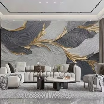 PVC Customized 3D Wallpaper – Transform Your Walls into a MasterpieceGive your interiors a stunning visual upgrade with PVC Customized 3D Wallpaper, designed to add depth, texture, and a unique personality to your space. These wallpapers are perfect for creating eye-catching feature walls that reflect your style and creativity.Made from high-quality PVC material, customized 3D wallpapers are durable, water-resistant, and easy to maintain. Whether you want a nature-inspired theme, abstract design, cityscape, or personalized artwork, these wallpapers can be tailored to match your exact vision.Key FeaturesCustom Design Options: Choose your own images, patterns, or themes for a personalized touch3D Visual Effect: Creates depth and a realistic look, enhancing wall appealPremium PVC Quality: Strong, long-lasting, and moisture-resistantEasy Maintenance: Dust and stain-resistant surface for effortless cleaningSeamless Finish: Professionally installed for a smooth, elegant lookIdeal ApplicationsPVC Customized 3D Wallpaper is perfect for:Living Rooms as a statement wallBedrooms for a luxurious and cozy ambianceKids’ Rooms with fun and creative themesOffices, Showrooms & Hotels for a premium appearanceWhy Choose Customized 3D Wallpaper?Customized 3D wallpapers allow you to bring your imagination to life. They not only enhance the visual appeal but also create a unique environment that stands out. With endless design possibilities, you can achieve a truly personalized interior décor.Redefine Your SpaceUpgrade your walls with PVC Customized 3D Wallpaper and experience the perfect combination of innovation, style, and durability. Turn ordinary walls into extraordinary works of art!