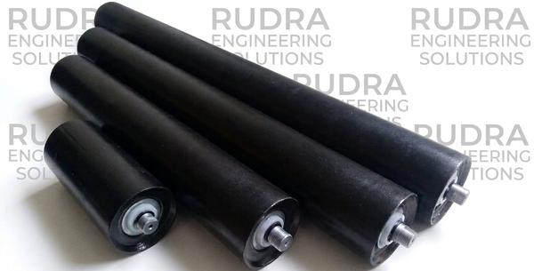 Carrying Roller (Troughing Idler) – Rudra Engineering SolutionsAt Rudra Engineering Solutions, we manufacture high-performance Carrying Rollers designed to provide reliable support for conveyor belts during material transportation. Also known as Troughing Idlers, these rollers are installed on the carrying side of the belt conveyor and play a critical role in handling bulk materials efficiently.Our carrying rollers are engineered to maintain proper belt alignment, reduce friction, and ensure smooth movement of materials such as sand, coal, cement, aggregates, and other bulk products. The troughing design helps in forming the belt into a curved shape, increasing load-carrying capacity and preventing material spillage.We use high-quality Mild Steel (MS) pipes, precision-machined shafts, and heavy-duty sealed bearings to ensure long service life and minimal maintenance. Each roller is dynamically balanced and tested for durability, making it suitable for demanding industrial applications like mining, cement plants, construction sites, and material handling systems.Key Features:Strong and durable MS/Steel constructionHeavy-duty sealed bearings for long lifeSmooth rotation with low noise and vibrationCorrosion-resistant coating options availableDesigned for high load capacity and continuous operationApplications:Belt Conveyor SystemsMining & Quarry IndustriesCement PlantsBulk Material HandlingConstruction & Industrial ProjectsRudra Engineering Solutions is committed to delivering customized conveyor solutions with superior quality and performance, ensuring maximum efficiency for your operations.