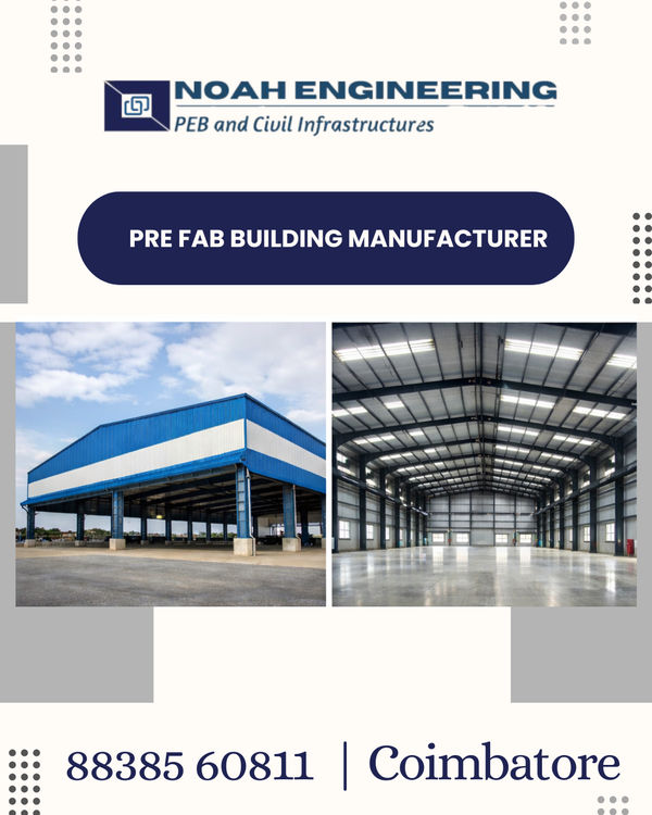 We're Noah Engineering, based in Coimbatore, Tamil Nadu. We serve all over TN & KL!• High-quality structural frames• Expert manufacturers