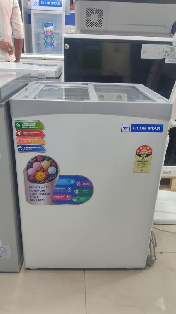 Model                           - GT3-N130
Star Rating                   -3
Capacity                       -103
Dimension(WxDxH)   - 576 x 526 x 796
Temperature               -  -18°C to -26°C
No.of lids.                     -   2
Refrigerant                  - R600a
Thickness                    -60 mm
No.of Baskets             - 1
Weight                         - 29 kg