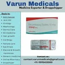 Eltrombopag Tablets 50 mg Elpag 50 mg product image