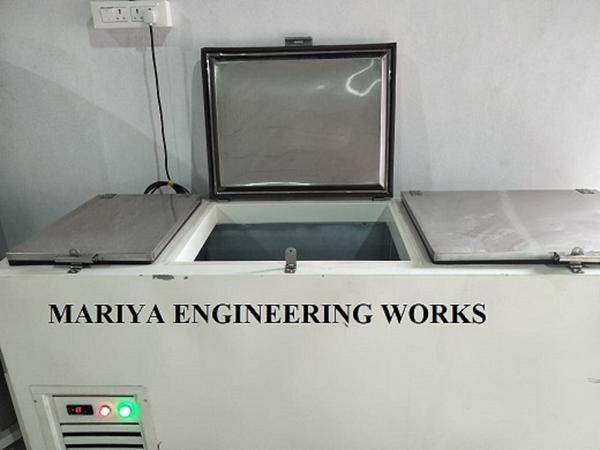 The Mariya Triple Door Freezer is a high-capacity cold storage unit designed to keep products fresh and safe in a cool environment. It offers reliable cooling, spacious storage, and durable performance at the best price. The triple-door design provides spacious storage capacity, allowing users to organize and store a variety of products such as frozen vegetables, coconut products, juices, dairy items, meat, and other perishable goods. Separate compartments help in better product arrangement and easy access. Equipped with an efficient cooling system, the freezer maintains consistent low temperatures to preserve freshness, taste, and product quality for extended periods. It helps reduce spoilage and ensures safe storage.