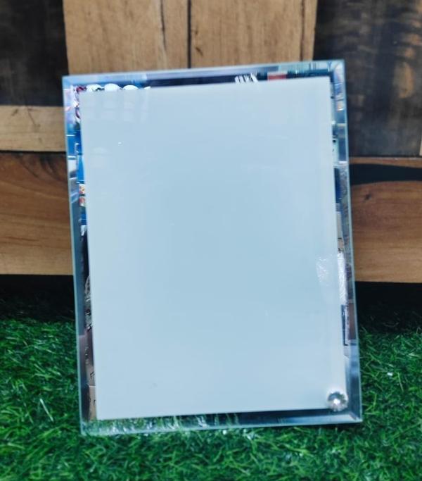 Base Material GlassSize 7*9 INCH Material GLASSShape RectangleUsage/ApplicationGiftUsage Gift, Promotional, Corporate Gift, Award, Home Decor, Table Decor, Return GiftColor GLASSCoating Color White CoatedPrinting Service Blank OnlyMounting TypeTable TopBorder Style Plain EdgeCountry of Origin Made in IndiaAvailability In Stock