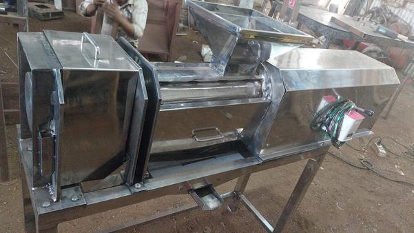 The Mariya Coconut Milk Extractor Machine is designed for efficient extraction of coconut milk from grated coconut. It offers a capacity of 50 kg per hour, suitable for commercial use. The machine is made with full SS304 stainless steel, ensuring hygienic and durable performance. It is equipped with a powerful motor for smooth and effective operation. It provides high milk yield with minimal wastage and maintains natural taste and quality. The machine is easy to operate and reduces manual effort. Its compact and sturdy design ensures stable performance during continuous use. It is also easy to clean, low maintenance, and budget friendly for businesses.