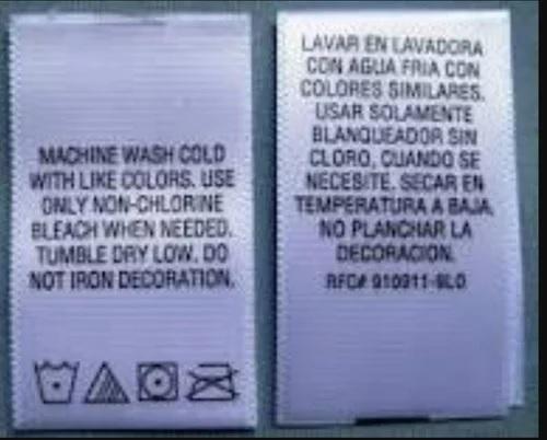 Satin Printed Garment Label