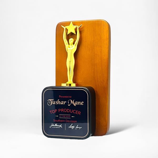 Wood Metal Trophy