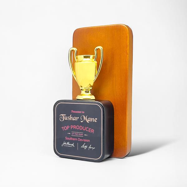 Wood Metal Trophy