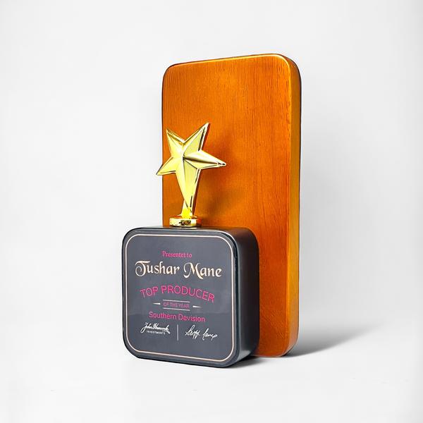Wood Metal Trophy