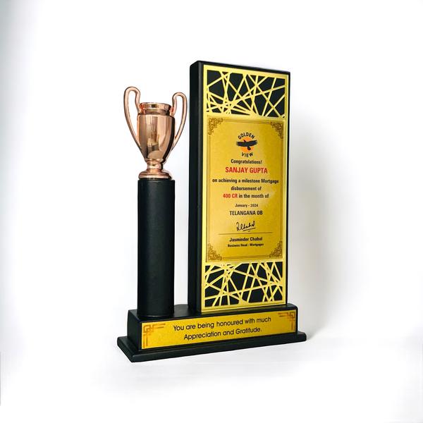 Wood Metal Trophy