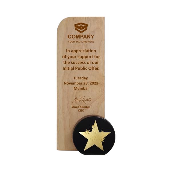 Wood Metal Trophy