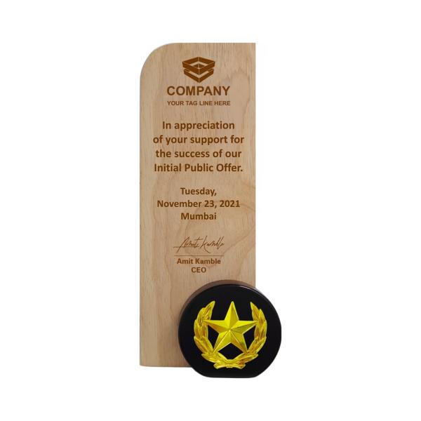Wood Metal Trophy