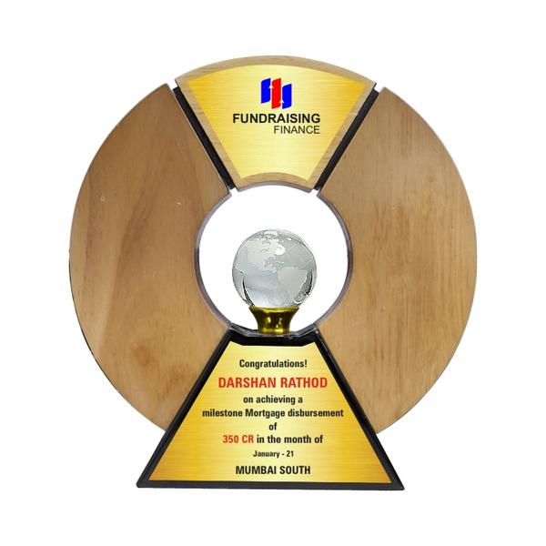 Wood Metal Trophy