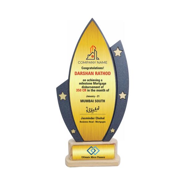 Wood Metal Trophy