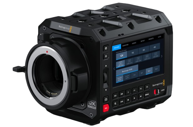 Blackmagic PYXIS 12K EF is an advanced digital film camera with an incredibly versatile design that lets you build the perfect camera rig for your production. This new model features a 12,288 x 8040 full frame RGBW sensor with built in optical low pass filter, 16 stops of dynamic range, dual CFexpress media slots, all in a customizable body with flexible mounting options and side plates. Blackmagic PYXIS 12K EF features a fixed locking EF mount that works with Canon compatible photo and cine lenses.Camera FeaturesEffective Sensor Size35.64mm x 23.32mm (Large Format)Pixel Pitch2.9 micronsLens MountActive, locking EF lens mount.Lens ControlIris and focus on supported lenses.Dynamic Range16 Stops.Native ISO800Shooting Resolutions12,288 x 8040 (12K 3:2 open gate)12,288 x 6912 (12K 16:9)12,288 x 6480 (12K 17:9)12,288 x 5112 (12K 2.4:1)9648 x 8040 (12K 6:5)9408 x 6264 (9K 3:2)8688 x 4896 (9K 16:9)9312 x 4896 (9K 17:9)9312 x 3864 (9K 2.4:1)7680 x 6408 (9K 6:5)8192 x 5360 (8K 3:2 open gate)8192 x 4608 (8K 16:9)8192 x 4320 (8K 17:9)8192 x 3408 (8K 2.4:1)6432 x 5360 (8K 6:5)4096 x 2680 (4K 3:2 open gate)4096 x 2304 (4K 16:9)4096 x 2160 (4K 17:9)4096 x 1704 (4K 2.4:1)3216 x 2680 (4K 6:5)Frame RatesProject frame rates of 23.98, 24, 25, 29.97, 30, 50, 59.94 and 60 fps supported. Maximum sensor frame rate dependent on resolution selected.High Frame Rates12K (3:2 open gate) up to 40 fps12K (16:9) up to 45 fps12K (17:9) up to 50 fps12K (2.4:1) up to 60 fps12K (6:5) up to 40 fps9K (3:2 Super 35) up to 50 fps9K (16:9 Super 35) up to 65 fps9K (17:9 Super 35) up to 65 fps9K (2.4:1 Super 35) up to 80 fps9K (6:5 Super 35) up to 50 fps8K/4K (3:2 open gate) up to 72 fps8K/4K (16:9) up to 84 fps8K/4K (17:9) up to 90 fps8K/4K (2.4:1) up to 112 fps8K/4K (6:5) up to 72 fpsFocusAuto focus available using compatible lenses.Iris ControlIris wheel and touchscreen slider for manual iris adjustment on electronically controllable lenses, iris button for instant auto iris settings using compatible lenses.Screen Dimensions4” 1920 x 1080.Screen Brightness1500 nitsScreen TypeLCD capacitive touchscreen.Metadata SupportAutomatically populated lens data from electronic L-Mount lenses. Automatic recording of camera settings, motion sensor data plus slate data such as project, scene number, take and special notes. A 3D LUT can also be embedded in metadata of Blackmagic RAW files.ControlsTouchscreen menus on 4 inch screen. Push buttons for other controls. 3 assignable shortcut keys.Timecode ClockHighly accurate timecode clock. Less than 1 frame drift every 8 hours.