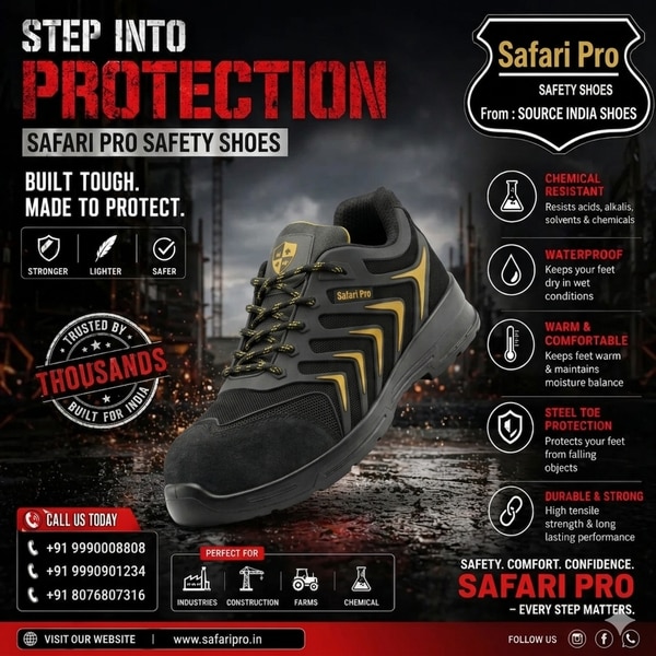 Safari Pro safety shoes sporty look ISI mark IS15298 part 2 