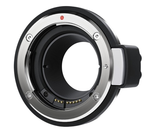 The URSA Mini Pro EF Mount from Blackmagic Design is a replacement mount for use on the URSA Mini Pro and is available as a spare mount, as the URSA Mini Pro comes with an EF mount installed. The mount incorporates the electronic connections that allow the lens to work with the camera. The included set of shims enables precise flange-distance adjustment when installing this mount on your camera.
