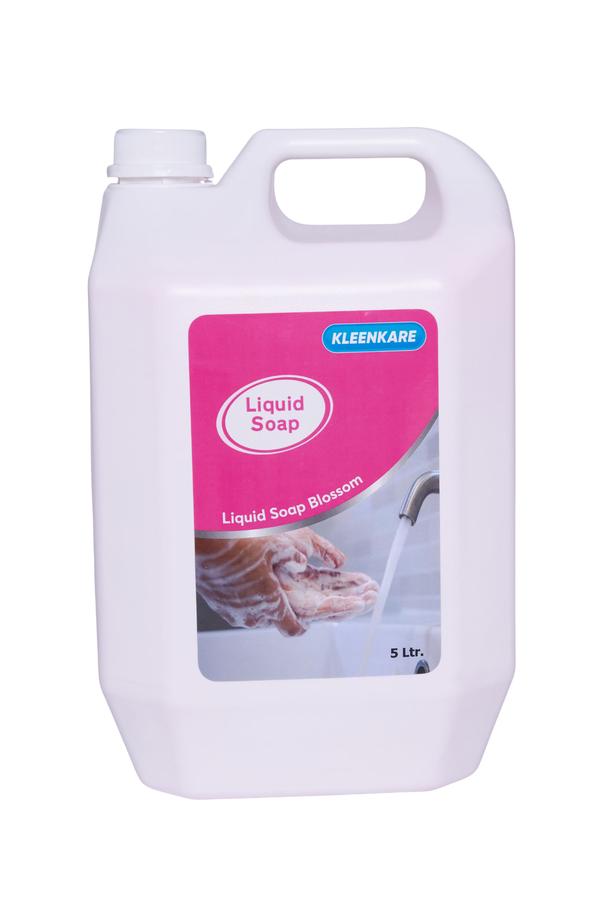 Feature:Kleenkare Blossom liquid soap in 5L ready-to-use canGently cleanses hands while neutralizing bad odoursLeaves a pleasant and refreshing blossom fragranceIdeal for regular handwashing in homes, offices, and institutionsTrusted Kleenkare quality with long-lasting freshness