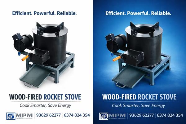 Multi Precision Machines, We are bringing forth a comprehensive range of Fired Wood Rocket Stove in Coimbatore, Tamilnadu, South India in the industry. The offered Rocket Stoves are especially engineered and designed by our team of extremely qualified professionals.Top Rocket Stove Manufacturers in CoimbatoreRocket Stove Price in CoimbatoreRocket Stove Near Me CoimbatoreWood Stove Manufacturers in CoimbatoreNew Rocket Stove Manufacturers in CoimbatoreRocket Stove CoimbatoreMulti Precision Machines Rocket Stove ManufacturersRocket Stove Near By CoimbatoreRocket Stove Manufacturers in Coimbatore Contact NumberRocket Stove Manufacturers in Coimbatore AddressA Fired Wood Rocket Stove (often called a rocket stove) is a highly efficient, low-emission cooking stove that uses small pieces of wood as fuel. It is designed with an insulated combustion chamber that ensures complete burning of fuel, producing more heat with less smoke.What is a Fired Wood Rocket Stove?A rocket stove works on the principle of improved airflow and combustion. It has an L-shaped or J-shaped design where:Fuel (wood sticks, twigs, biomass) is fed horizontallyAir enters naturally to support combustionHeat is concentrated in a vertical insulated chamberThis design creates a “rocket-like” flame—hence the name.It is widely used in rural households, outdoor cooking, and eco-friendly applications.How It WorksSmall wood pieces are placed in the fuel chamberAir flows through the combustion tunnelThe insulated vertical chimney increases temperatureComplete combustion reduces smoke and fuel wasteApplications of Fired Wood Rocket Stove1. Household CookingIdeal for rural and semi-urban homesUsed for daily cooking like rice, curries, and boiling water2. Outdoor & CampingPerfect for trekking, camping, and outdoor kitchensLightweight and portable versions available3. Emergency & Disaster ReliefUseful in areas with limited access to LPG or electricityCommon in relief camps and off-grid locations4. Small Food BusinessesUsed by street vendors and small-scale food stallsHelps reduce fuel costs5. Institutional CookingLarger models used in schools, hostels, and community kitchensBenefits of Fired Wood Rocket Stove1. High Fuel EfficiencyUses 40–60% less wood compared to traditional stovesSaves fuel costs significantly2. Low Smoke EmissionProduces very less smoke due to complete combustionReduces indoor air pollution3. Environment FriendlyLower carbon emissionsSupports sustainable fuel usage (twigs, biomass waste)4. Faster CookingConcentrated heat leads to quicker cookingBoils water and cooks food faster than open fire5. Cost EffectiveLow initial costMinimal maintenance required6. Easy to UseSimple design, no complex operationCan be used by anyone with basic training7. Portable & VersatileAvailable in portable designs for travelCan be built using local materialsAdditional AdvantagesReduces deforestation by using less firewoodSafer than open fire cookingCan utilize agricultural waste like coconut shells, sticks, and sawdustConclusionThe Fired Wood Rocket Stove is a smart, eco-friendly alternative to traditional cooking methods. With its high efficiency, low smoke output, and cost savings, it is especially beneficial for rural households, outdoor users, and sustainable living initiatives.