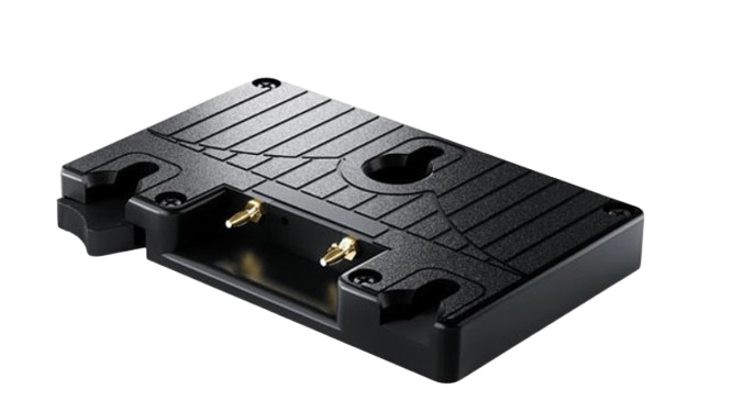 This URSA Gold Mount Battery Plate from Blackmagic Design features a Molex connector, and enables you to power your URSA or URSA Mini/Mini Pro camera using widely available Gold Mount batteries.Key Features:For URSA & URSA Mini/Mini Pro CamerasSupports URSA 12V Power RequirementMolex Connector